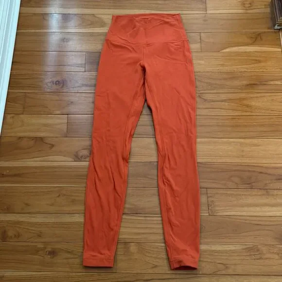 Women Lululemon Align High-Rise Pant 28" Canyon Orange Size 4 Yoga Athleisure - Picture 3 of 8